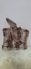 ファー（Fur） ブラウン トートバッグ ショルダーバッグ 外 複数 バッグ 個々
