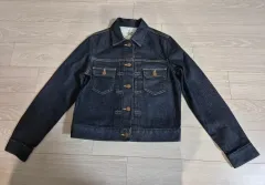 新品 MUJI 無地 デニム ジャケット (サイズ:S)