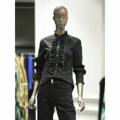 DSQUARED2 フリルシャツ ウエスタン ブラウン ゴシック ダークコケット