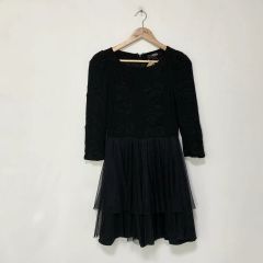 極美品 ジルスチュアート ボーダー ニットワンピース ひざ丈 ワンピ M 