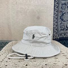 Ralph Lauren バケットハット ホワイト ポニー刺繍 90S - メルカリ