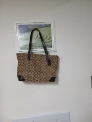 COACH シグネチャー ショルダーバッグ トートバッグ ブラウン