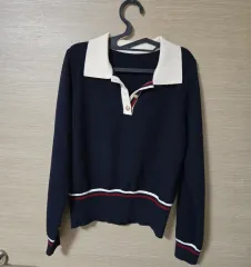 カラーネック ニット