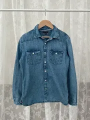 Tommy Hilfiger トミーヒルフィガー キッズ デニム シャツ インディゴ