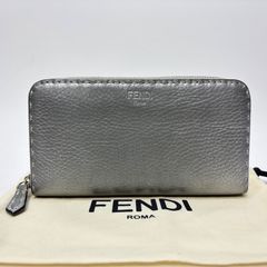フェンディ FENDI 革 8M0427 セレリア 長財布 ブルー 革 青 小物 