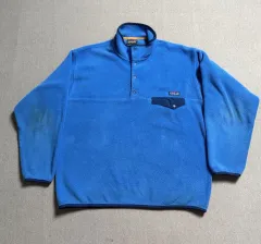 00s patagonia パタゴニア Synchilla（シンチラ） スナップ-T ブルー
