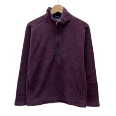 【中古】　patagonia　フリース　ジャケット　アウター　プルオーバー　ハイネック　ハーフジップ　無地　ワンポイント　ブランドロゴ　刺しゅう　サイドポケット　USA製　アウトドア　古着　/1152