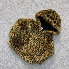 4歳 GAP ベイビー レオパード 起毛 フード ジャケット 0323J