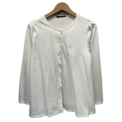 【中古】　mizuiroind　カーディガン　長袖　羽織り　丸首　フルボタン　無地　日本製　カジュアル　古着　/2402のサムネイル