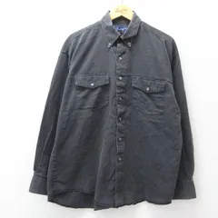 XL/古着 ラングラー 長袖 ウエスタン シャツ メンズ 00年代 00s コットン 黒 デニム 26apr06のサムネイル
