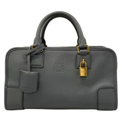 LOEWE(ロエベ) ハンドバッグ アマソナ28 グレー レザー