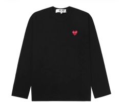 COMME des GARCONS ブラックドット柄長袖Tシャツ XS ロンT - メルカリ