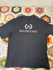 BALENCIAGA ネイビー Tシャツ BBロゴ デムナ期 18SS - メルカリ