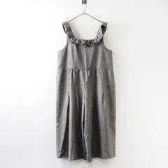 美品 大きいサイズ フランシュリッペ franche lippee おじさんチェックサロペット パンツ FL5 グレー┃グレンチェック【2400014917222】のサムネイル