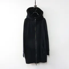 Archive ヴィヴィアンタム VIVIENNE TAM フード裏ボア バックドラゴン刺繍ジップアップロングパーカー 1 ブラック┃黒【2400014933765】のサムネイル