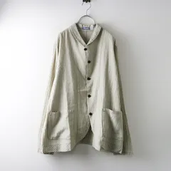 美品 定価47300円 2024SS プランテーション Plantation BIZENグロスWAVE S ストライプ ジャケット XL カーキ／【2400014936438】のサムネイル