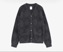 ぽ*ん様 PABLO VINCI Leather patch cardigan - メルカリ