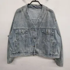 レディース 88 size オーバーサイズ ウォッシュ デニム ジャケット デニムジャケット