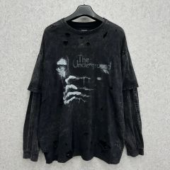 y2k①Nirvana“band broken“boro longt-shirt y2k“Nirvana“band broken“boro longt-shirt - メルカリ