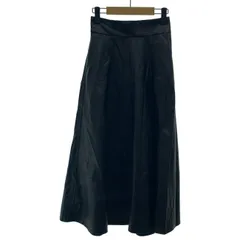 【中古】　AZUL BY MOUSSY　レザースカート　ロング丈　無地　ウエストゴム　フェイクレザー　古着　/2406のサムネイル