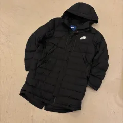 NIKE スモールロゴ ブラック ダウン ロング