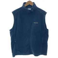 【中古】　Columbia　フリース　ベスト　ハイネック　フルジップ　無地　ワンポイント　アウトドア　古着　/1603