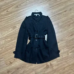 ヴィンテージ ブラック ベルト ジャケット トレンチコート 姉ギャル ロギャル ラテ ISSEY MIYAKE イッセイミヤケ