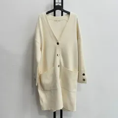 正規品 Maje マージュ ビスコース ウール ブレンド アイボリー ロング カーディガンのサムネイル