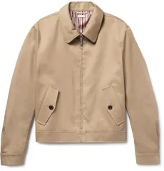 トムブラウン 新作 シーグリ cignature(シグネチャー) 3本線 3色 ヘリンボーン ベージュ ブルゾン ジャケット ステンカラーコートのサムネイル