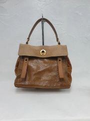 YVES SAINT LAURENT ミューズトゥミニ クロコ型押しトートバック