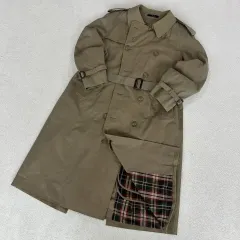 DAKS トレンチコート カーキ CHECK 裏地 mのサムネイル