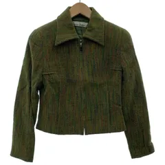 【中古】　Miss Chloe　スポーツジャケット　ウールジャケット　無地　フルジップ　日本製　Y2K　古着　/2497のサムネイル