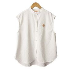 ヤヌーク YANUK 57161816 長袖 ブラウス カットソー 麻 リネン XS 白系