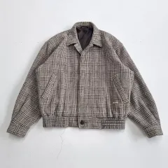 ヴィンテージ アクアスキュータム ハウンドトゥース ブルゾン ジャケット - L AQUASCUTUM