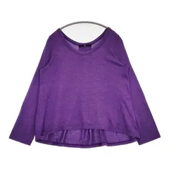 45R/45rpm ウォッシャブルウールテントTシャツ 定価20900円 セーター ニット パープル レディース フォーティーファイブアールピーエム【中古】6-0416M∞のサムネイル