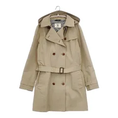 AIGLE GORE-TEX フード付き ベルト付き トレンチコート ベージュ レディース エーグル【中古】6-0416M∞のサムネイル