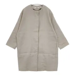 evam eva リネンコットン ノーカラー コート 定価39600円 E241T025 コート 24SS グレージュ レディース エヴァムエヴァ【中古】6-0416M∞のサムネイル