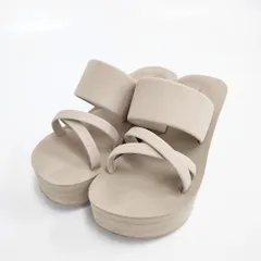 ESPERANZA やわらか厚底サンダル サンダル ベージュ レディース エスペランサ【中古】6-0416S◎