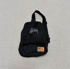 STUSSY ロゴ入り ドローストリングバッグ 黒白 セット - メルカリ