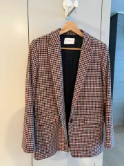サンドロ チェック ワンボタン ジャケット 36(M)のサムネイル