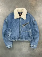 Lee ファー カラ クロップド デニム ジャケットのサムネイル