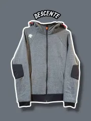 95/ DESCENTE ユニセックス エクス RUN LOVE YOURSELF 承 'Her' ハニカム 起毛 フードジップアップ /0227のサムネイル