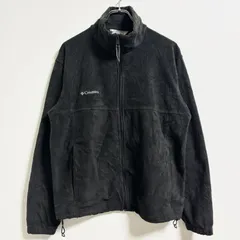 古着　00s～　Columbia コロンビア　フルジップフリースジャケット　ワンポイントロゴ刺繍　黒　ブラック　Mサイズ