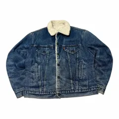 リーバイス 70s オレンジタグ オリジナル ウール シェルパ デニム ジャケット