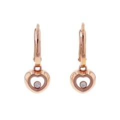 ショパール ピアス ハッピーダイヤモンド アイコン ダイヤモンド 2P 計0.06ct K18PGピンクゴールド 839007-5001 Chopard ハートのサムネイル