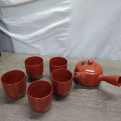 和食器 常滑焼 茶道具  茶器セット 急須＆湯呑み ６点セット 箱入り 長期間保管品 W939