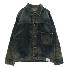 NEIGHBORHOOD ネイバーフッド 23AW 232xbnh-jkm01 SAVAGE DENIM TYPE-1 JACKET 加工 デニム ジャケット インディゴブルー系 L【中古】 NEIGHBORHOOD ネイバーフッド 23AW 232xbnh-jkm01 SAVAGE DENIM TYPE-1