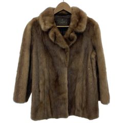 本毛皮☆デミバフミンク MINK ファーコート なめし柔らか◎ ふかふか