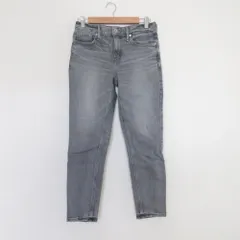 美品 upperhights アッパーハイツ THE STELLA IRON ストレッチ スキニー デニムパンツ ジーンズ サイズ22 グレー レディース 古着 中古 USED