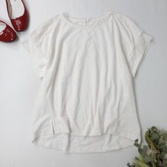 CALICO】キャリコ インド コットン丸首トップスホワイト - メルカリ